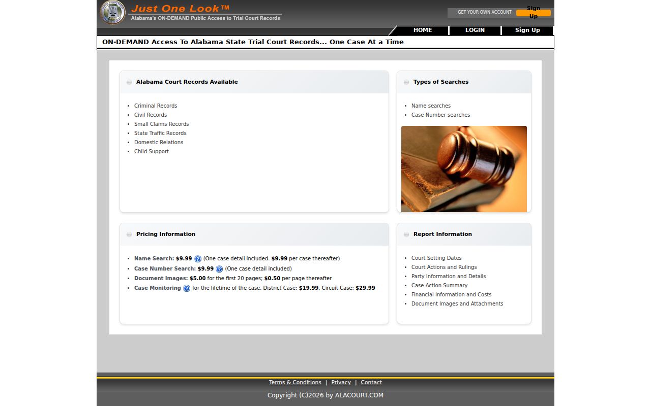Geneva County warrant search court record access screen