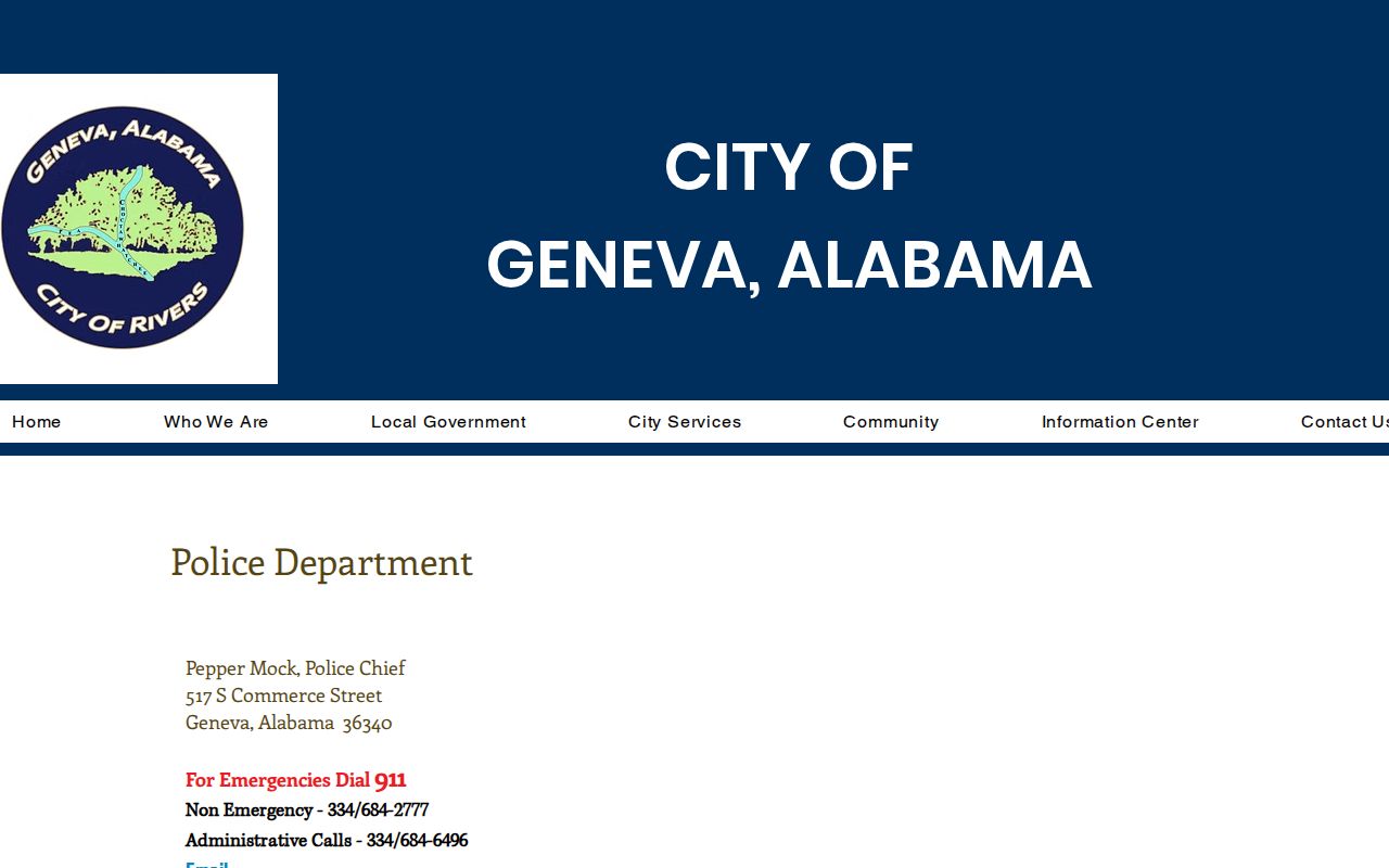 Geneva warrant records police department contact