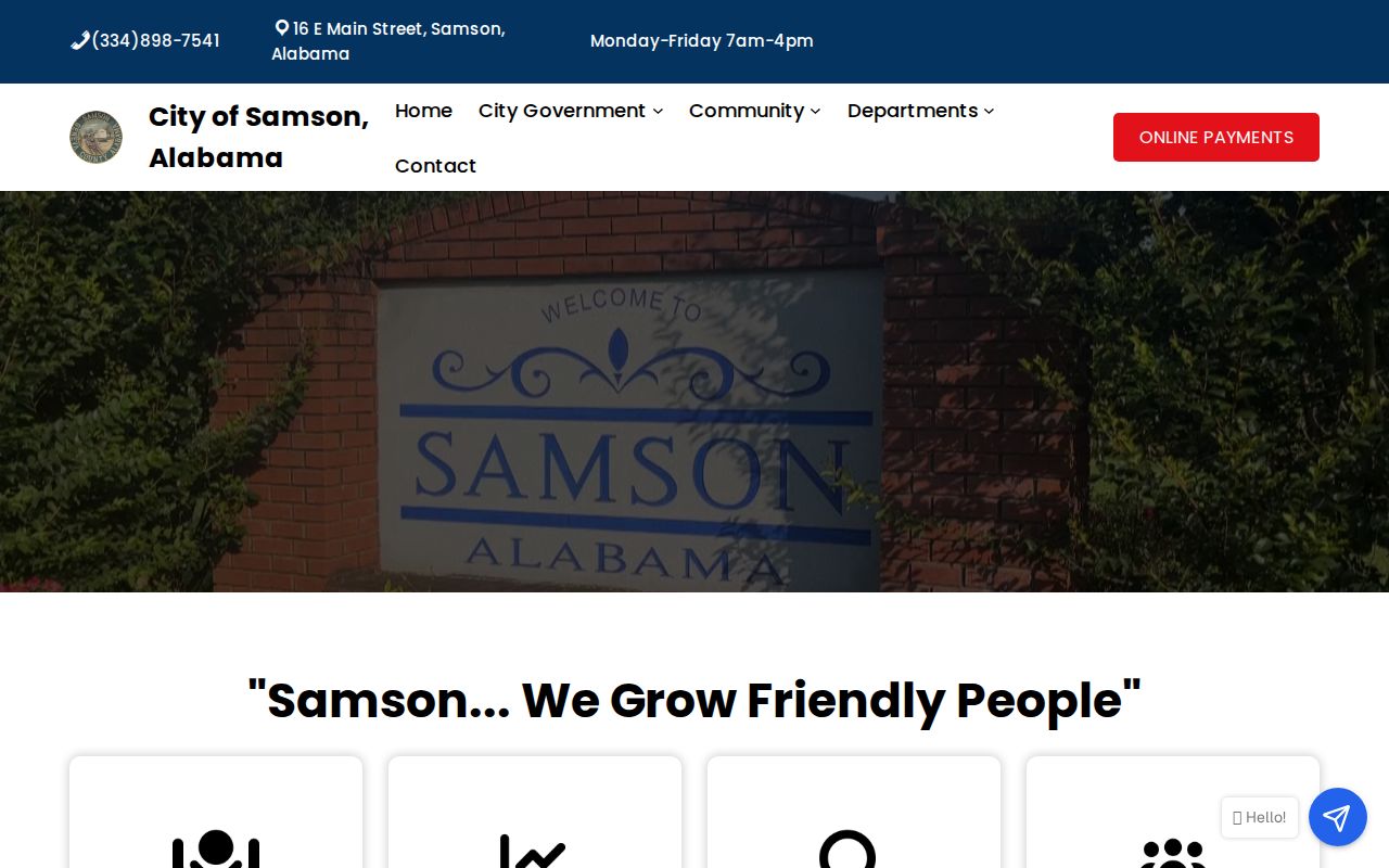 Samson warrant records city hall identity and public contact